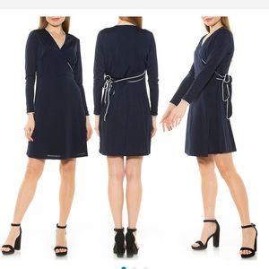 Alexia admor wrap dress navy